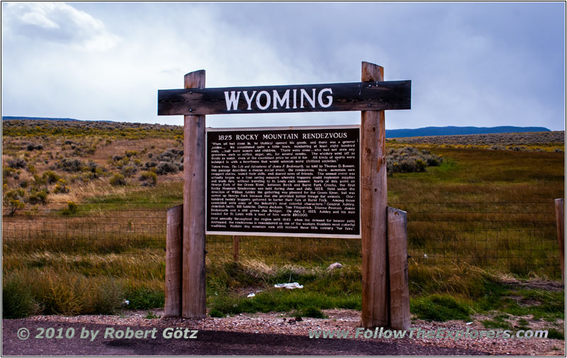 Highway 414, Historical Marker Rendezvous Site, WY Highway 414, Historical Marker Rendezvous Site, WY