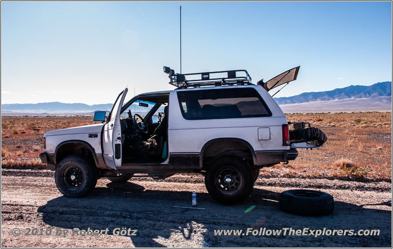 88 S10 Blazer, Reifenwechsel, Silver Island Loop Rd, Utah