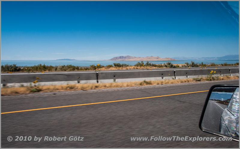Interstate 80, Great Salt Lake, Utah