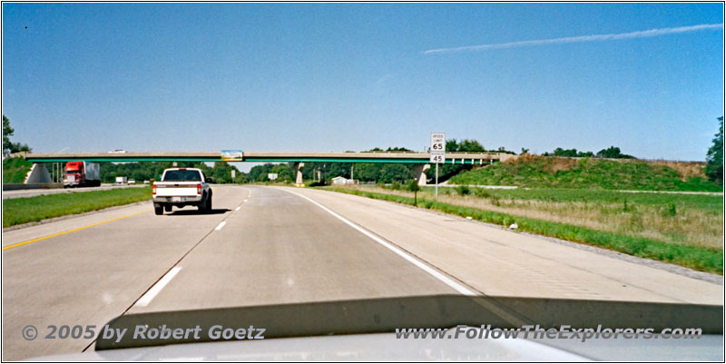 Interstate 70, Staatsgrenze Indiana & Illinois