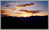 Sonnenuntergang Highway 296, Wyoming