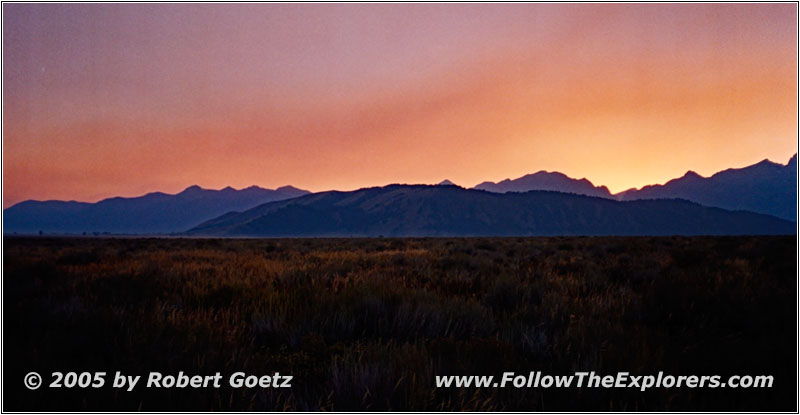 Sonnenuntergang Gros Ventre Rd, Wyoming