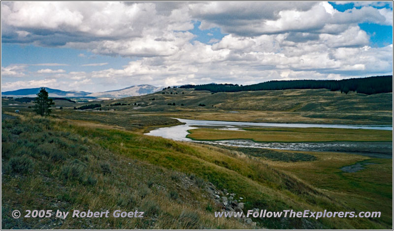 Grand Loop Rd, Yellowstone River, Yellowstone National Park, WY