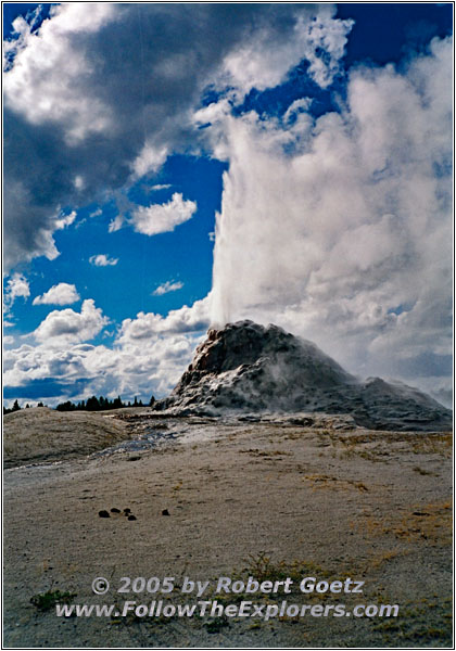 White Dome Geyser, Yellowstone National Park, Wyoming