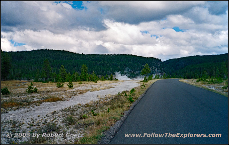Firehole Lake Drive, Yellowstone National Park, WY Firehole Lake Drive, Yellowstone National Park, WY