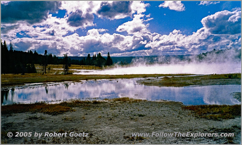 Firehole Lake, Yellowstone National Park, WY Firehole Lake, Yellowstone National Park, WY