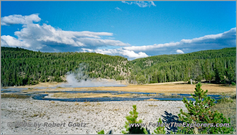 Firehole Lake Drive, Yellowstone National Park, WY Firehole Lake Drive, Yellowstone National Park, WY