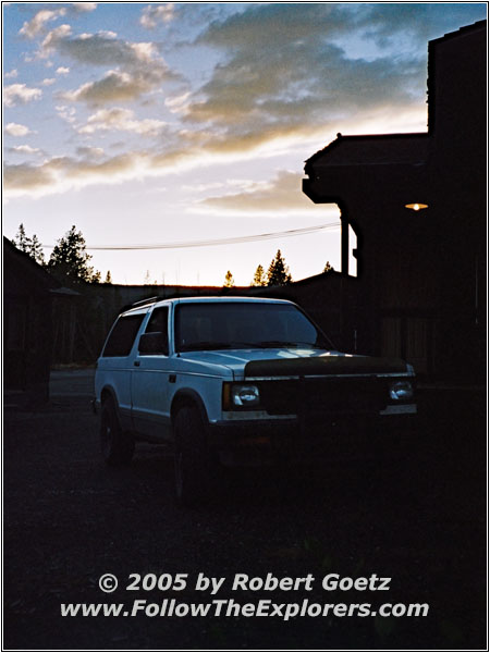 88 S10 Blazer, Snowlodge Cabin, Yellowstone National Park, Wyoming