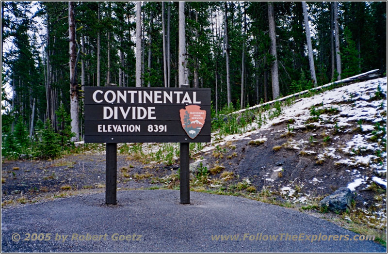 Continental Divide, Grand Loop Rd, Yellowstone National Park, Wyoming