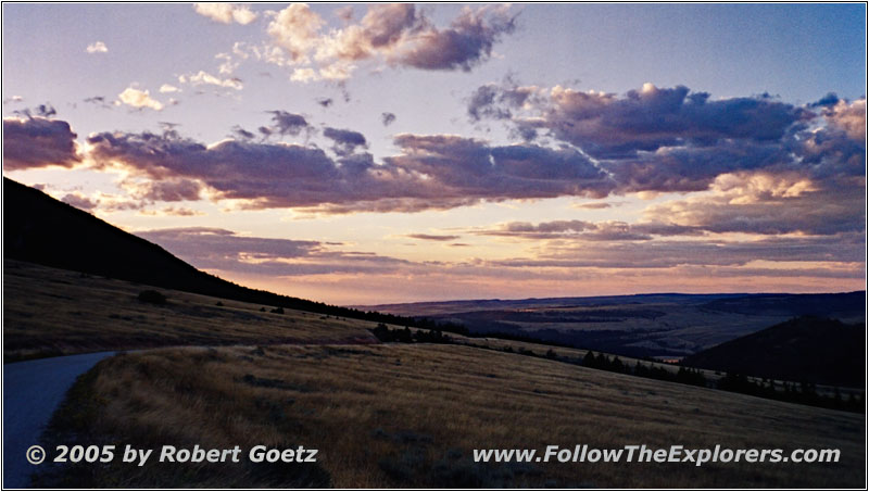 Pryor Mountain Rd zurück, Montana