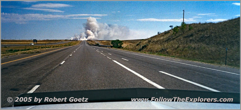 Burning Field, I-94, MT