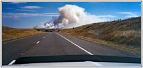 Burning Field, I-94, MT