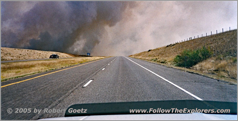 Brennendes Feld, Interstate 94, Montana