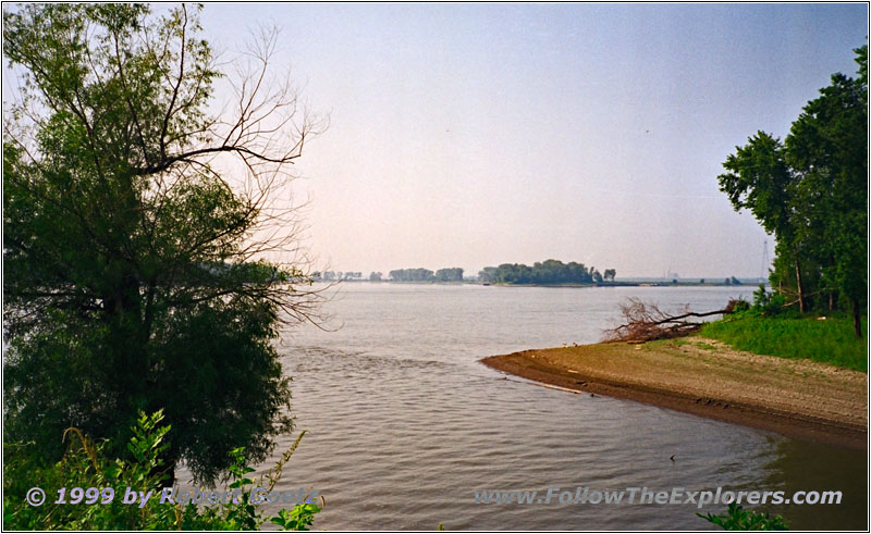 Mündung Wood River zum Mississippi, Illinois