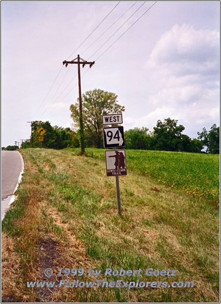 Highway 94, Lewis & Clark Sign, MO Highway 94, Lewis & Clark Sign, MO