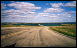 Lake Oahe Brücke, Highway 212, South Dakota