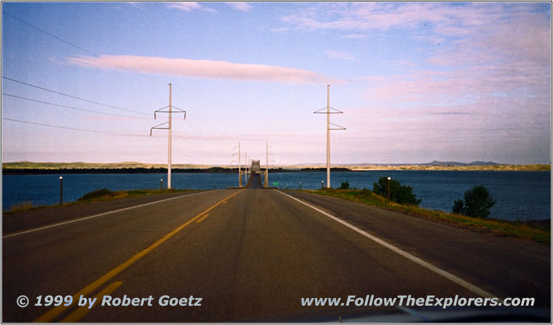 Highway 20 Brücke, Lake Oahe, South Dakota