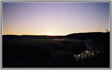 Sonnenaufgang, Nebel am Douglas Creek, North Dakota