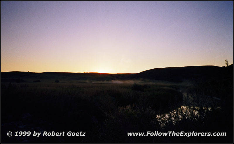 Sunrise, Fog at Douglas Creek, ND Sunrise, Fog at Douglas Creek, ND