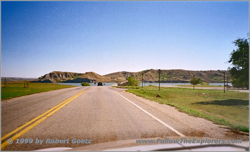 Highway 23 Brücke über Lake Sakakawea, North Dakota