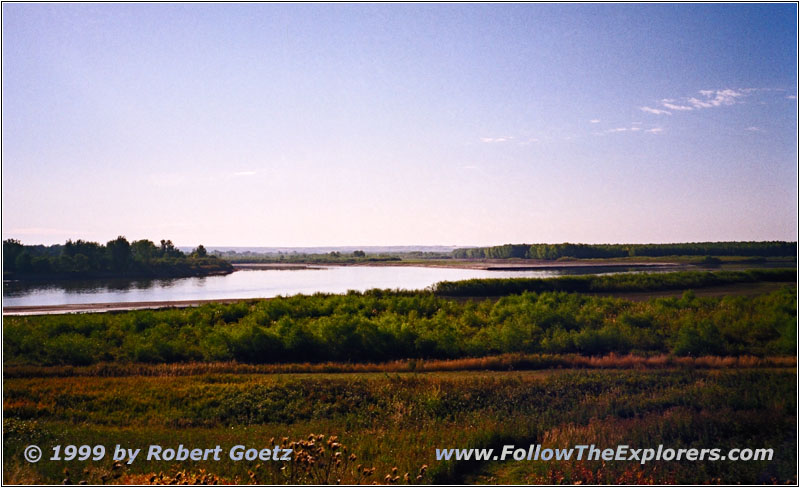 Zusammenfluß Yellowstone und Missouri River, North Dakota