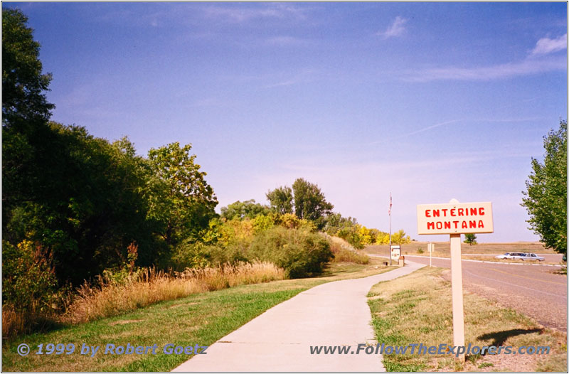 North Dakota — Montana State Line at Fort Union North Dakota — Montana State Line at Fort Union