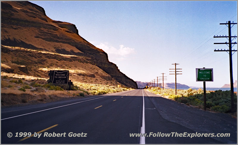 Oregon State Line, Highway 730, WA Oregon State Line, Highway 730, WA