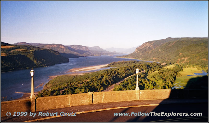 Columbia River, Crown Point Vista House, OR Columbia River, Crown Point Vista House, OR