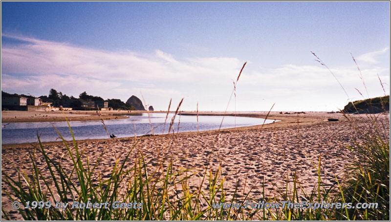 Ecola Creek, Lewis & Clark Walfundstelle, Cannon Beach, Oregon