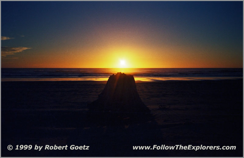 Sonnenuntergang Pazifik, Cannon Beach, Oregon