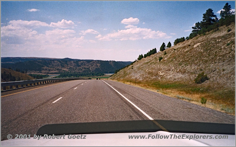 Yellowstone Fluß, Interstate 90, Wyoming