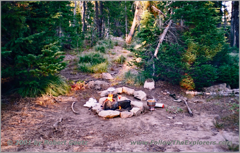 First Campsite at Lolo Motorway, FR500, ID