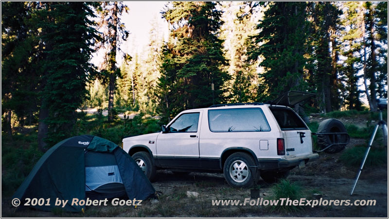 Sunrise at First Campsite, Lolo Motorway, FR500, ID