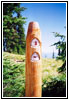 Sign Lewis & Clark and Nez Perce Trail, Lolo Motorway, FR500, ID Sign Lewis & Clark and Nez Perce Trail, Lolo Motorway, FR500, ID
