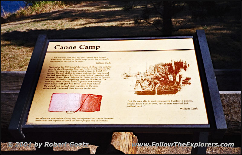Marker Lewis & Clark Canoe Camp, ID Marker Lewis & Clark Canoe Camp, ID