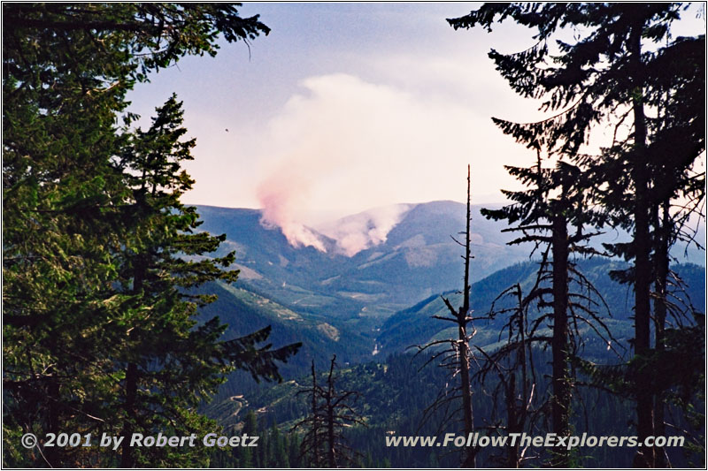 Wildfire, Rocky Ridge Lookout, ID Wildfire, Rocky Ridge Lookout, ID
