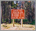 Sign Gibbons Pass, MT Sign Gibbons Pass, MT