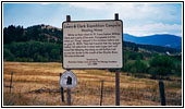 Gedenktafel Lewis & Clark Trail, Kelly Canyon Road, Montana