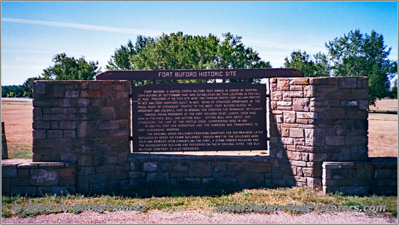 Historical Marker Ft Buford, MT Historical Marker Ft Buford, MT