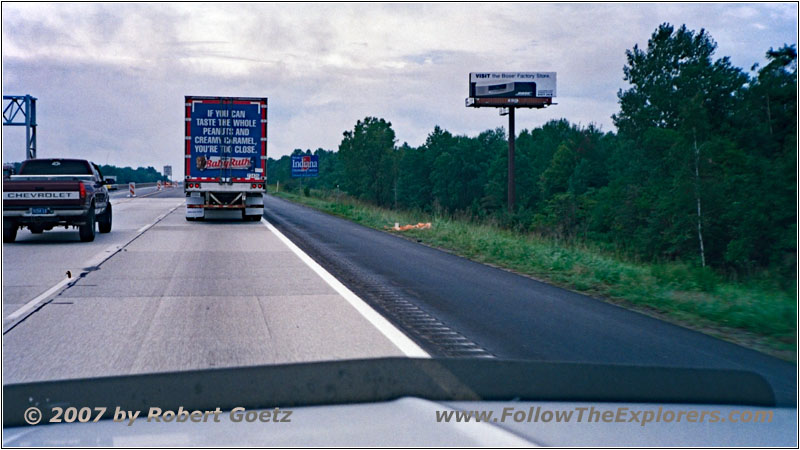 Interstate 94, Staatsgrenze Michigan & Indiana