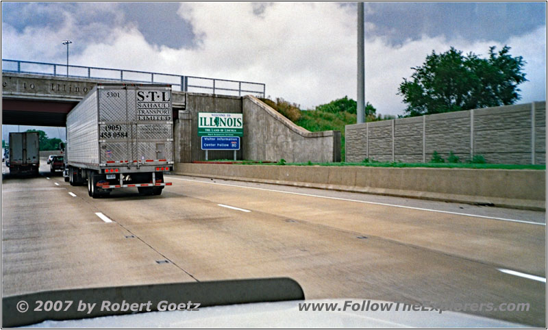 Interstate 94, Staatsgrenze Indiana & Illinois