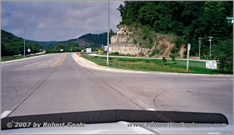 Highway 18, State Line WI and IA