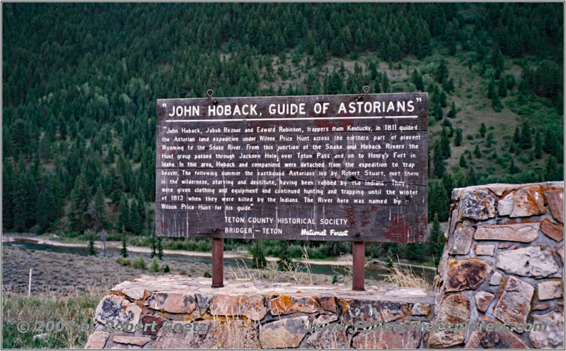 Highway 189/191, Hoback Historical Marker, WY Highway 189/191, Hoback Historical Marker, WY