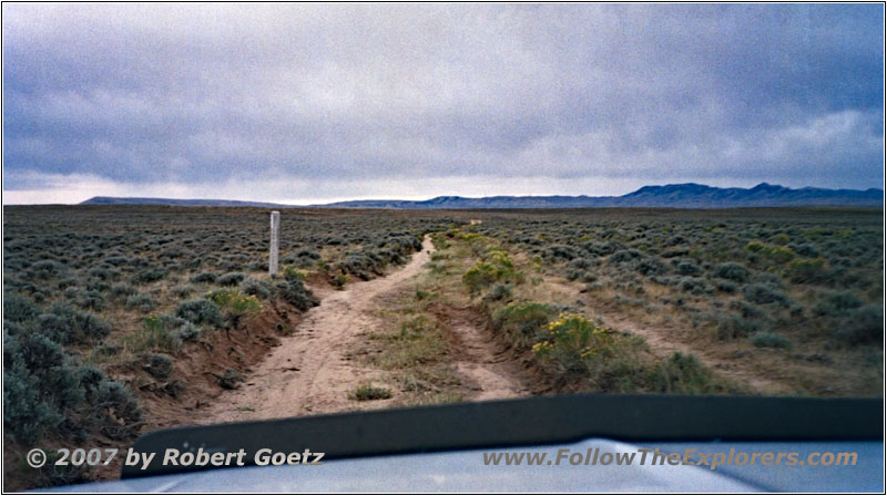 California Trail Marker, Backroad, WY California Trail Marker, Backroad, WY