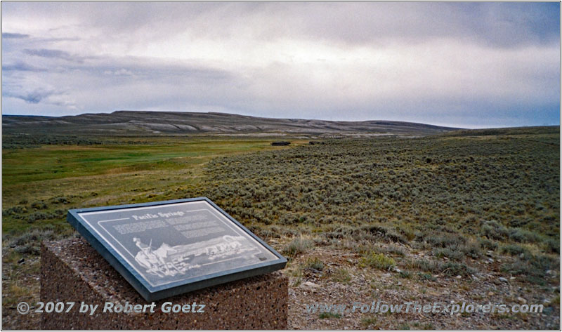 Pacific Springs Marker, WY Pacific Springs Marker, WY