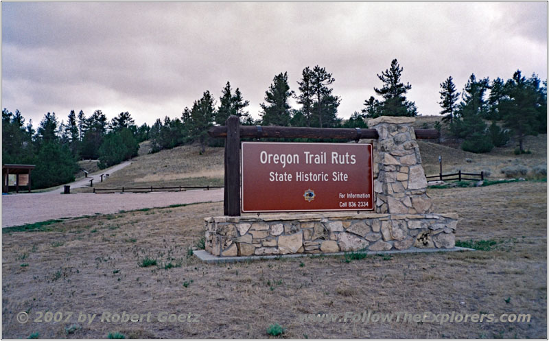 Oregon Trail Ruts Sign, WY Oregon Trail Ruts Sign, WY