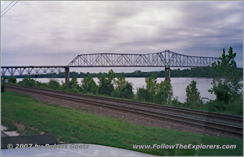E Kaskaskia St/CR6, Mississippi River, Chester, IL E Kaskaskia St/CR6, Mississippi River, Chester, IL