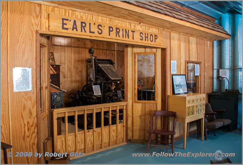 Print Shop, Overland Trail Museum, CO Print Shop, Overland Trail Museum, CO