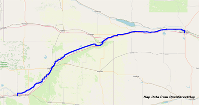 Map North Platte to Ft. Morgan Map North Platte to Ft. Morgan