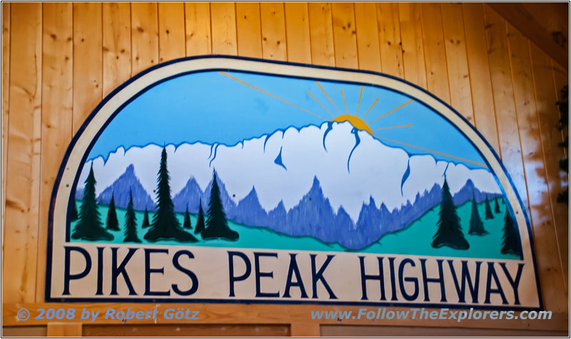 Highway Sign, Crystal Reservoir Visitor Center, CO Highway Sign, Crystal Reservoir Visitor Center, CO